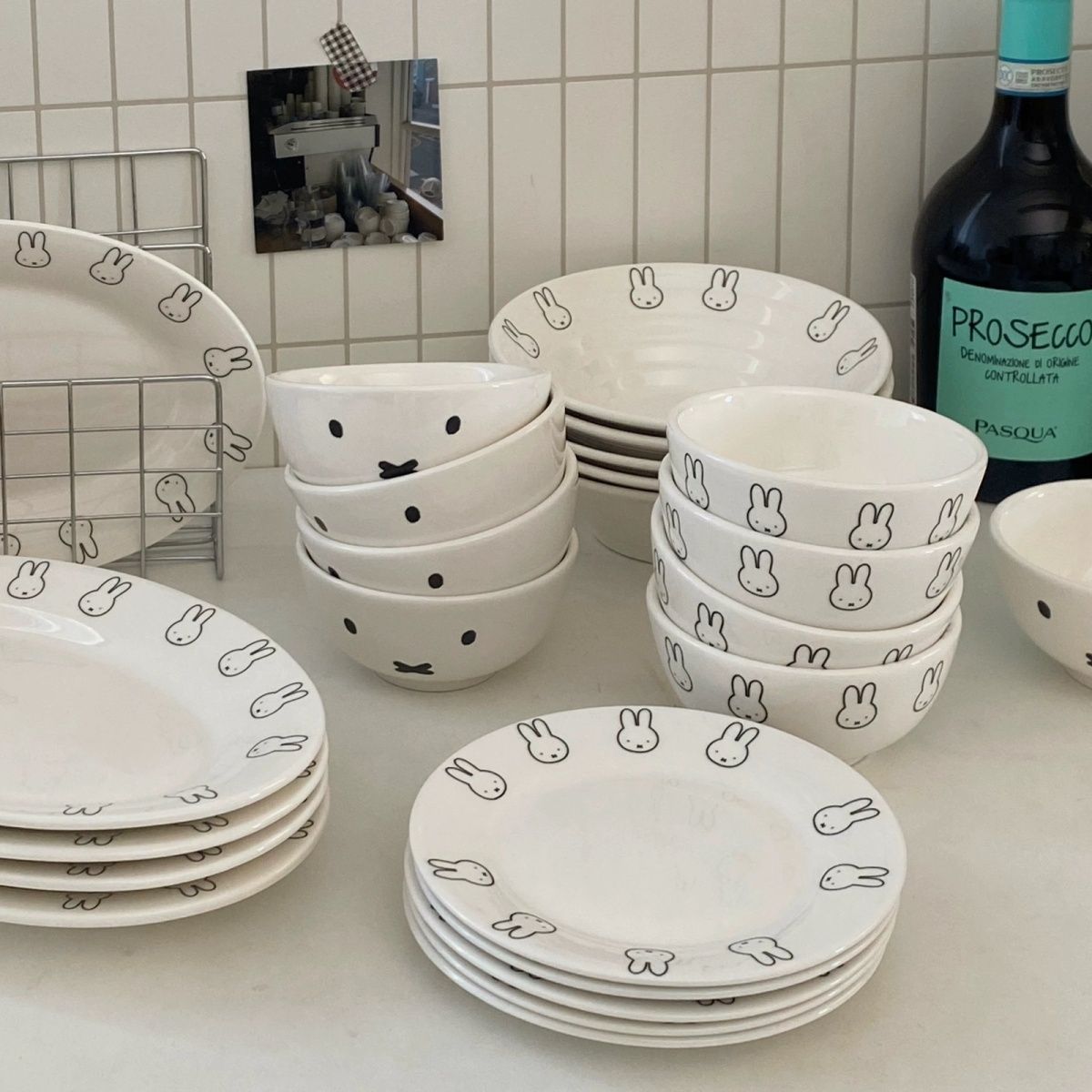 Anime Cute Miffy Simple Cerami - огляд і ціна Bamboo Cutlery
