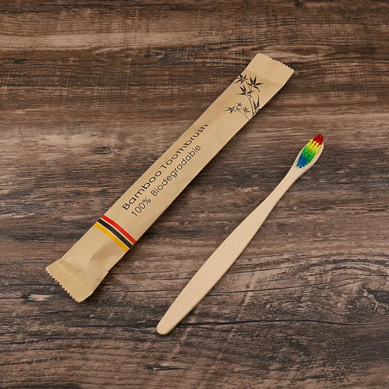 5/15pcs Colorful Toothbrush Na - огляд і ціна Bamboo Toothbrush