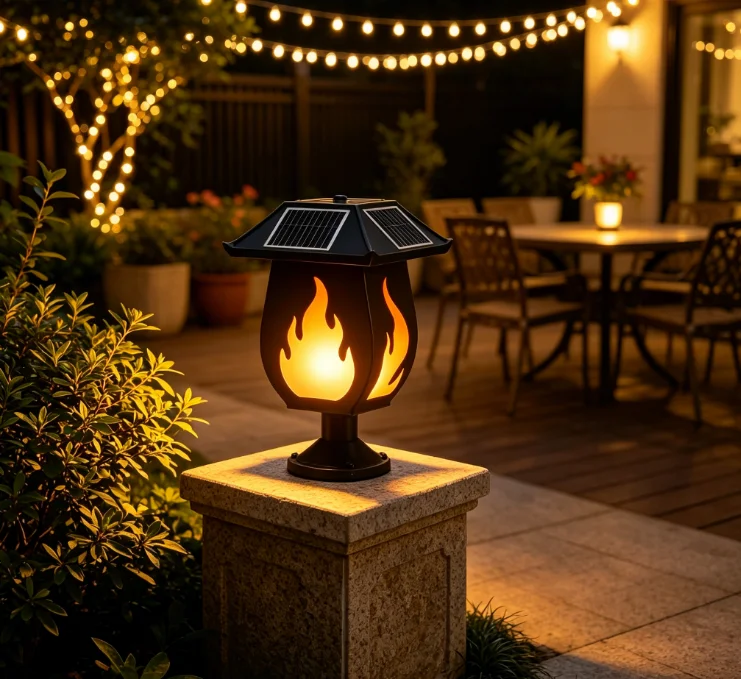 Solar Column Headlights Simula - огляд і ціна Solar Garden Light
