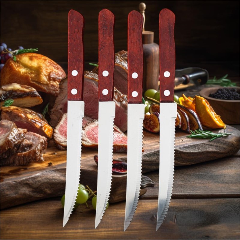 1-20 Pcs Stainless Steel Steak - огляд і ціна Bamboo Cutlery